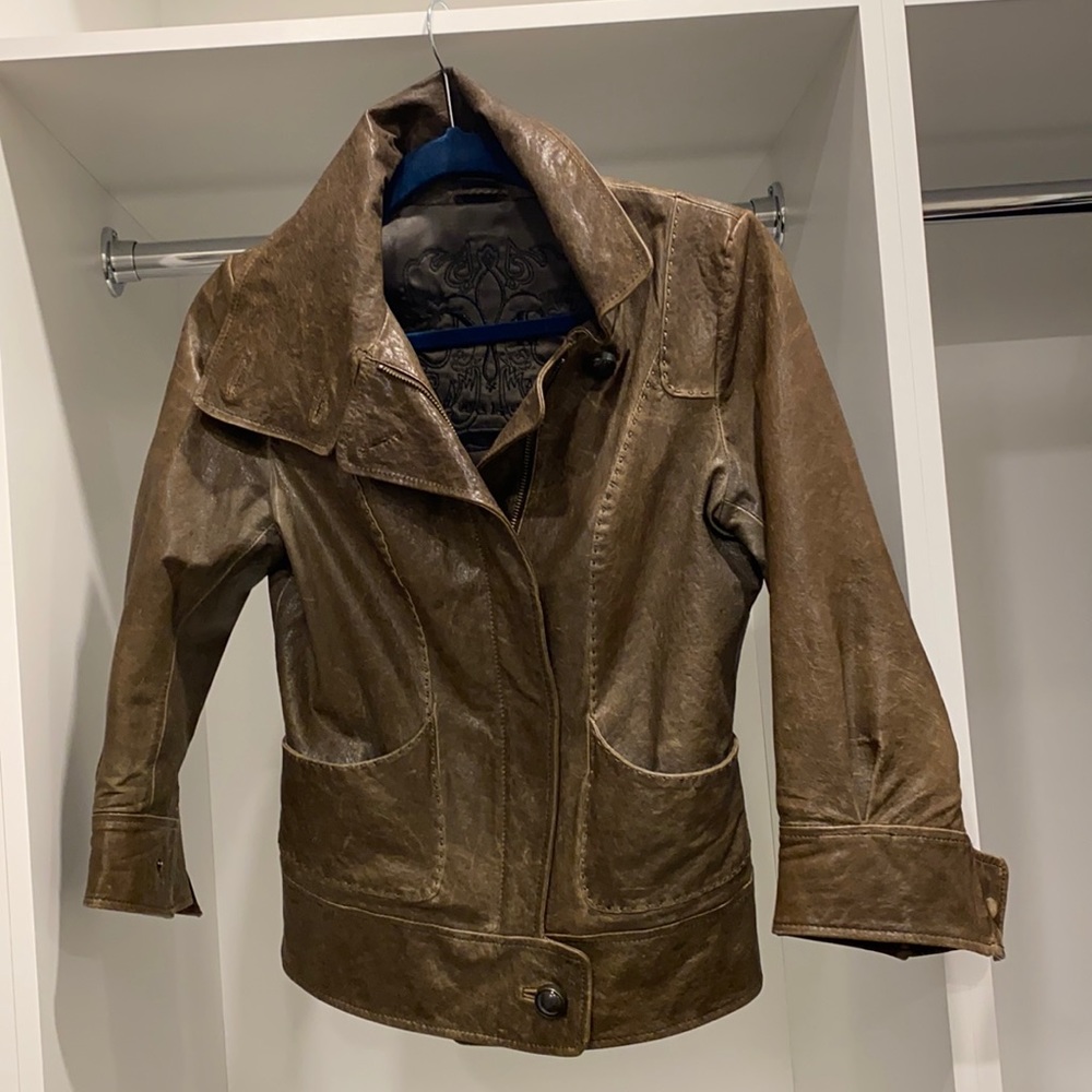 Almost new Mackage leather jacket.